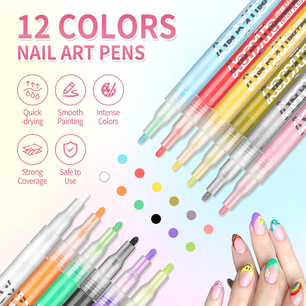 LZXLUKGIR open set displaying twelve vivid quick-dry colors