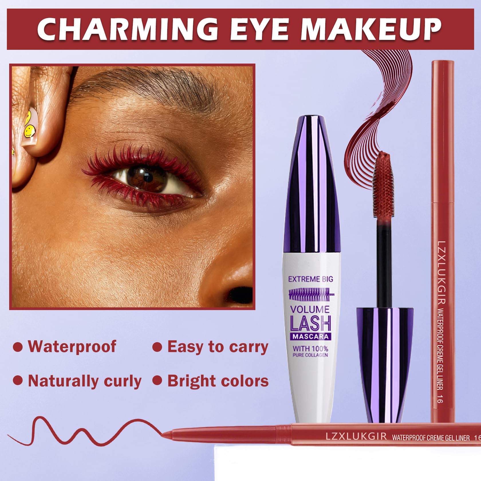 LZXLUKGIR swatch on hand displaying true burgundy shade for color choice