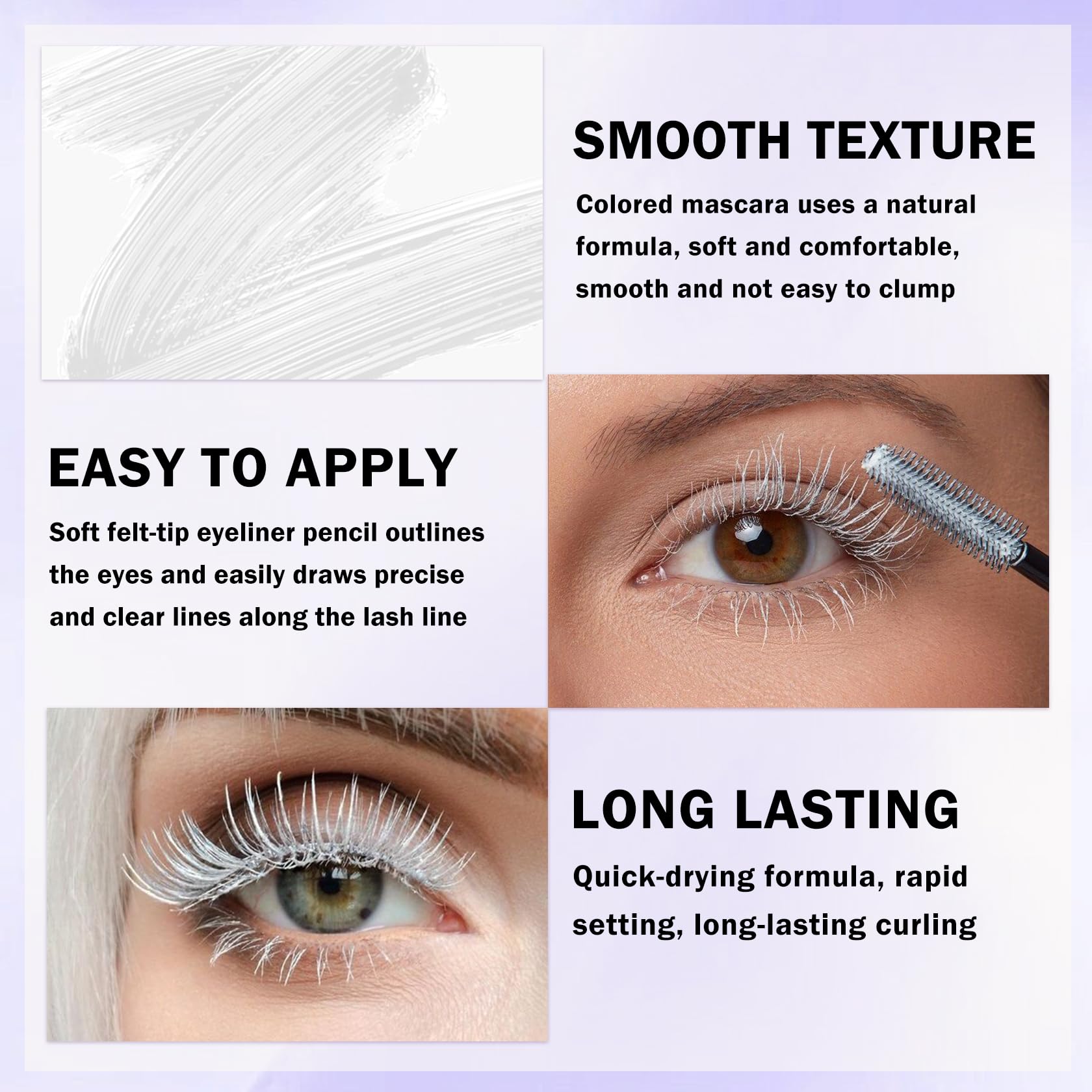 LZXLUKGIR eyeliner tip drawing a clean line to define the eye
