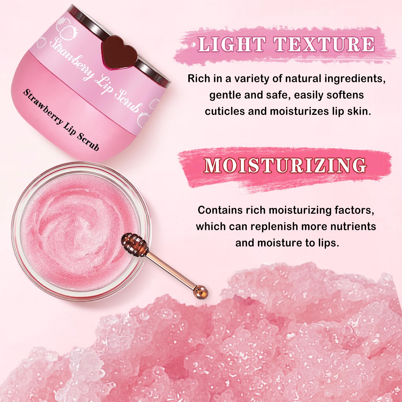 LZXLUKGIR honey lip mask thick texture demonstrating deep hydration