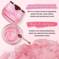 LZXLUKGIR honey lip mask thick texture demonstrating deep hydration