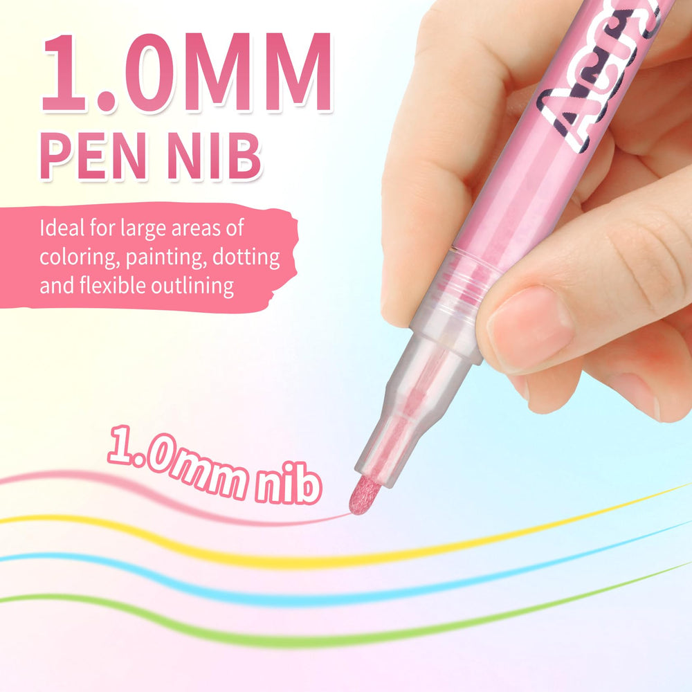 LZXLUKGIR pen drawing a fine line on a fingernail for accuracy
