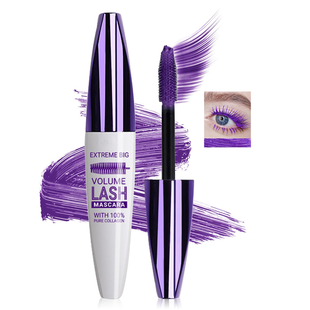 LZXLUKGIR front packaging showing purple mascara and benefits