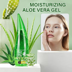 LZYLLS clear aloe gel texture close-up highlighting fast absorption benefits