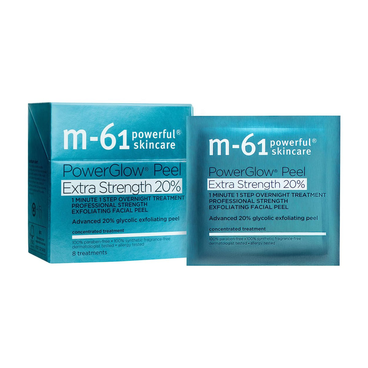 m-61 product box front view showing clean professional packaging and quick benefit