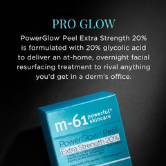 m-61 before-and-after skin comparison illustrating smoother texture and reduced pore appearance