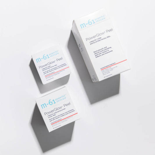 m-61 close-up of pad texture highlighting even active delivery for smooth skin