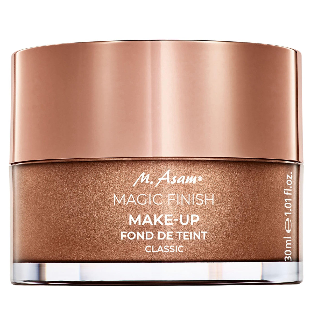 M. Asam front packaging showing compact 1.01 fl oz tube with brand clarity and travel ease