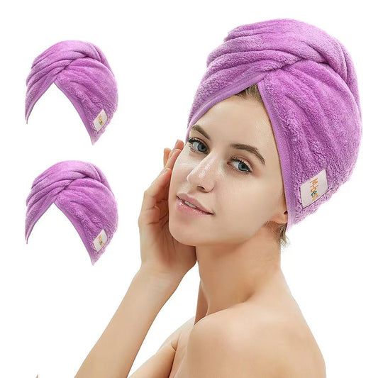M-bestl front view shows two purple towels, compact and travel-ready