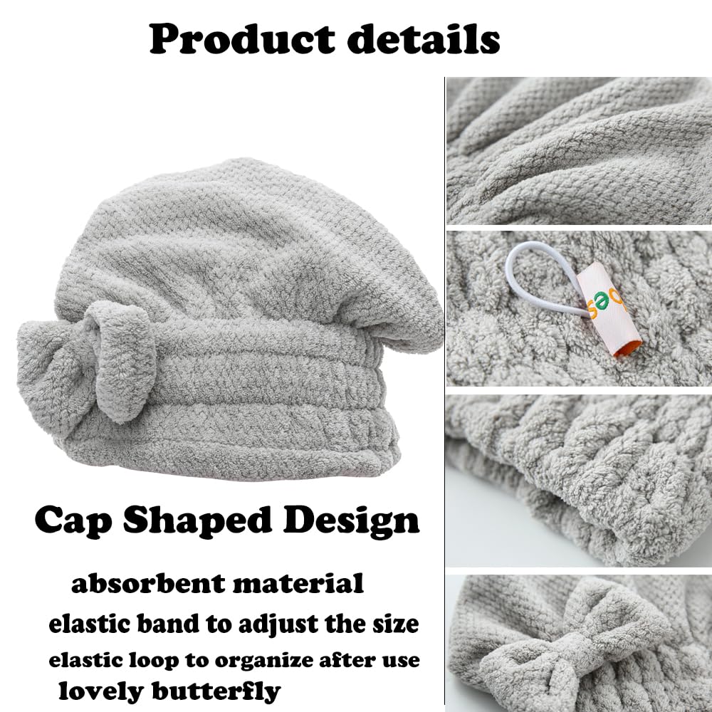 M-bestl towel cap held in hand to show 18x27 cm size and ideal fit for short hair