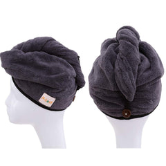 M-bestl turban wrapped on model head keeping hair tucked and hands-free