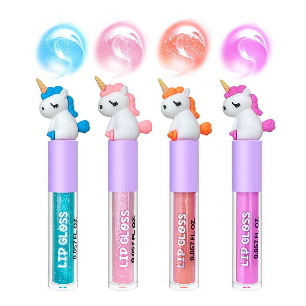M&U MAKE YOU UP reusable glitter pouch open with glosses benefit: tidy storage