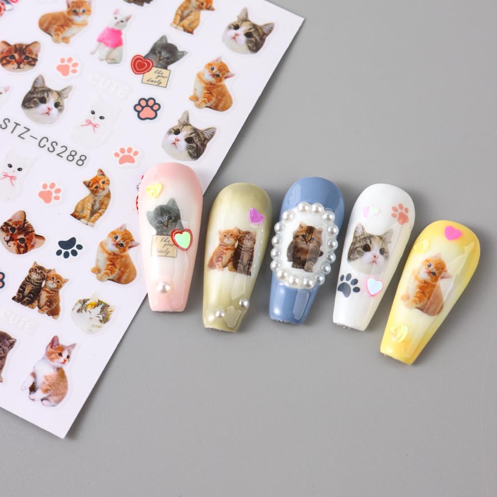MABKJLF stickers applied on fingers demonstrating instant stylish manicure