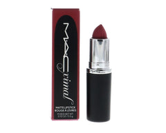 MAC Macximal silky matte close-up of lipstick bullet, highlighting smooth texture and precise tip