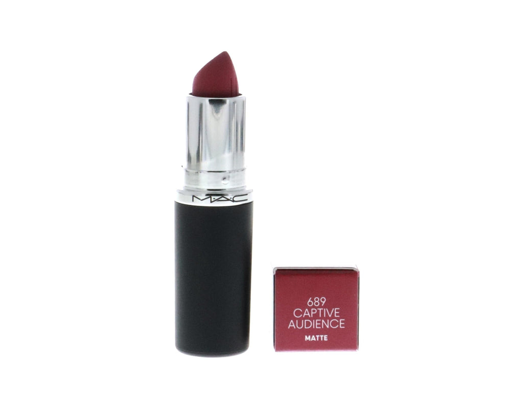 MAC Macximal silky matte red swatch on hand, demonstrating true-to-tube color and coverage