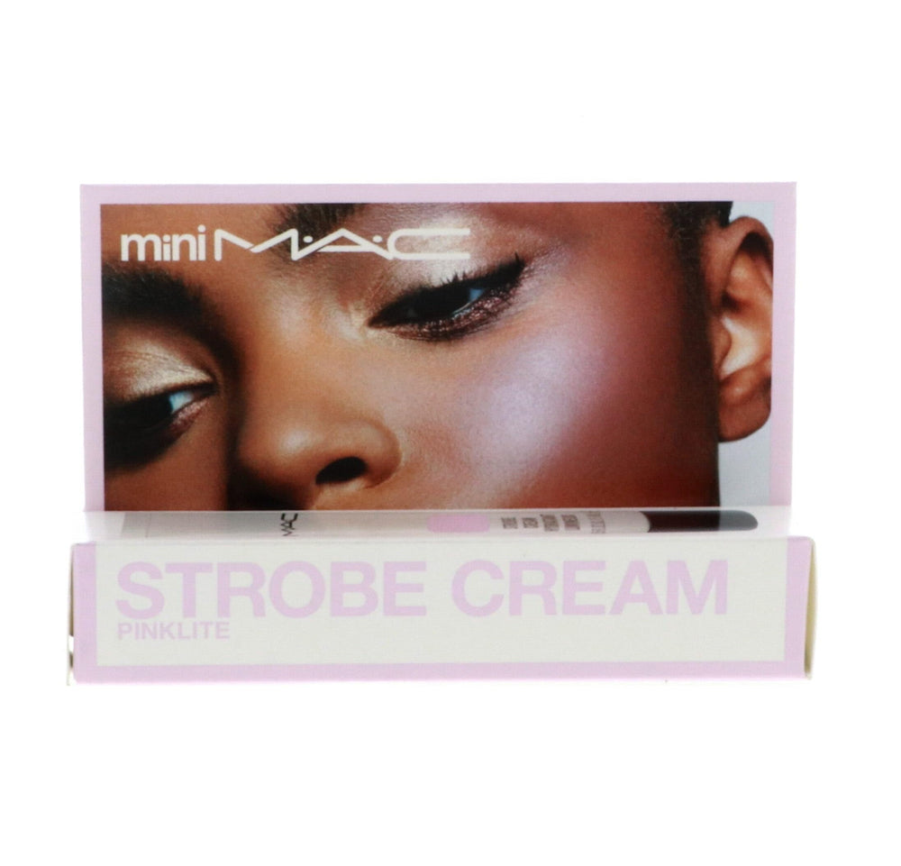 M.A.C Pinklite front packaging showing mini tube and product name, convenient travel size benefit