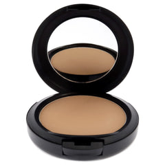 MAC Studio Fix open pan close-up showing powder texture and buildable coverage