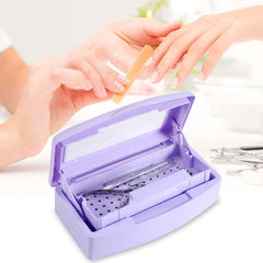 Machine-Ya sterilizer open with tools demonstrating safe soaking and easy access