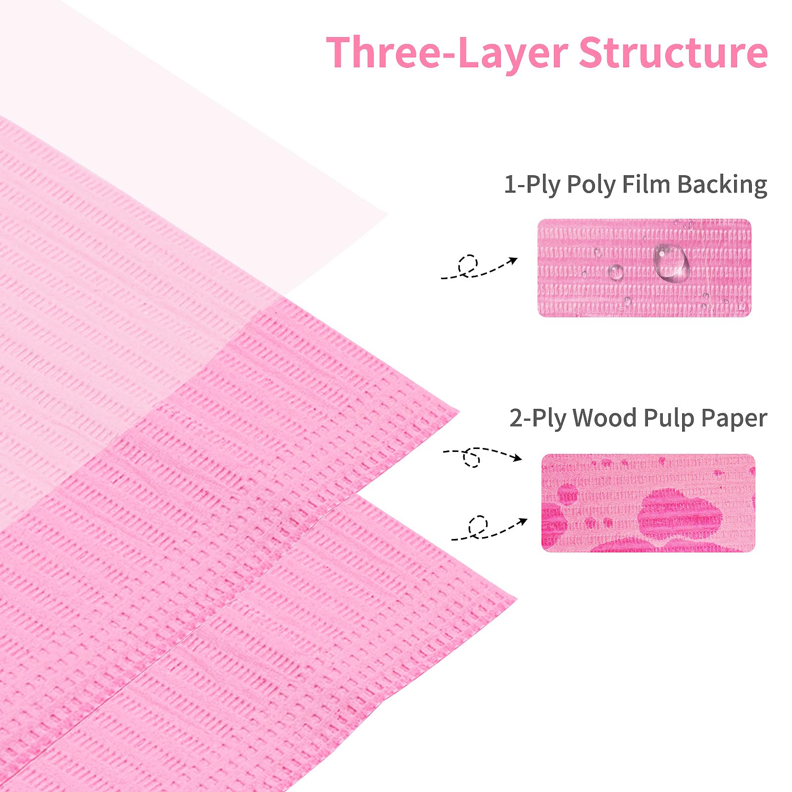 Machine-Ya close-up texture of soft wood pulp layers for comfortable use