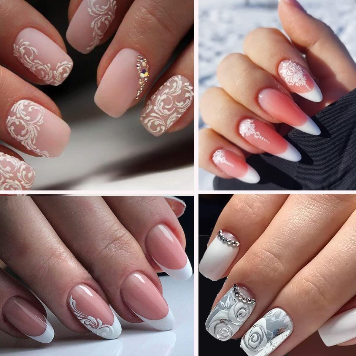 Macute embossed close-up detailing the 5D texture for visible nail depth