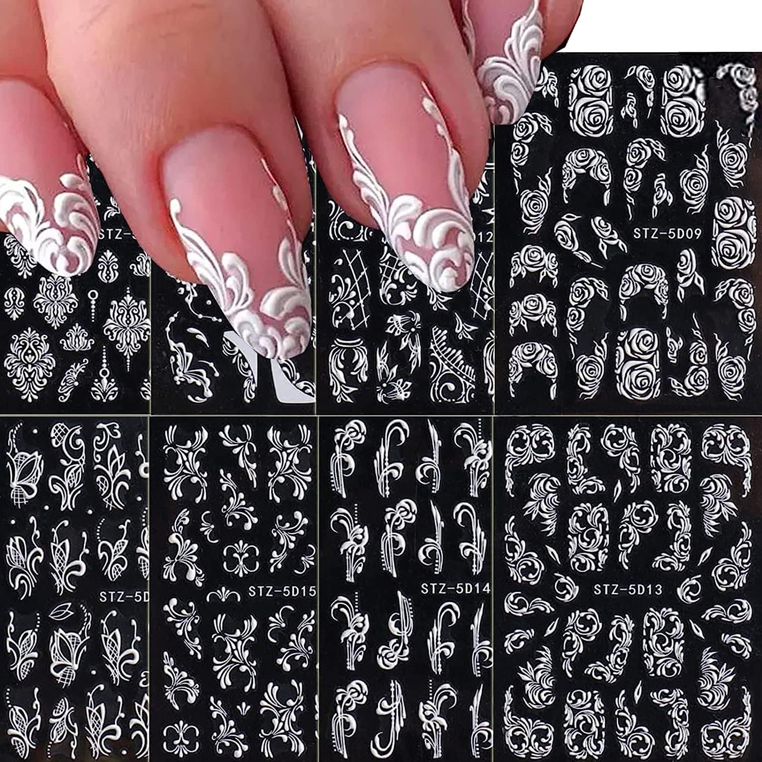 Macute front packaging showing eight sheets and set contents for easy selection