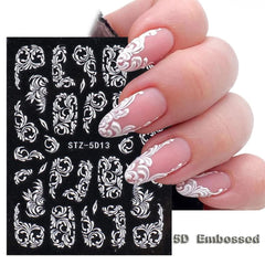 Macute decals on toenails demonstrating secure adhesion and tidy French tips