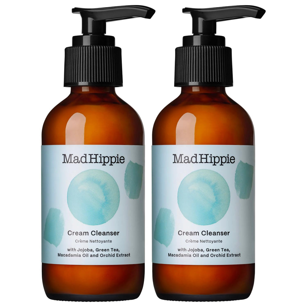 Mad Hippie front packaging showing two 4 oz tubes for value and gentle cleansing