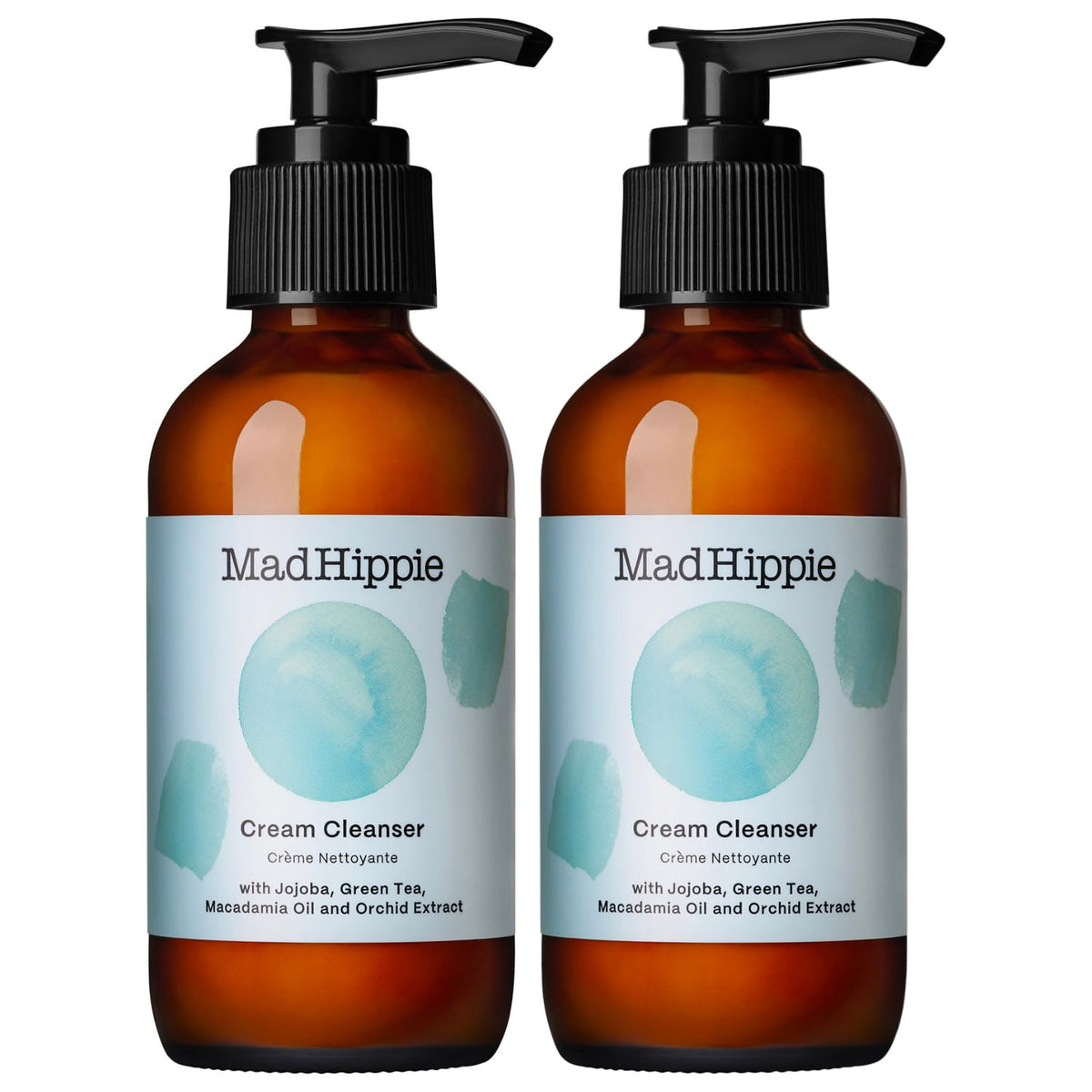 Mad Hippie front packaging showing two 4 oz tubes for value and gentle cleansing