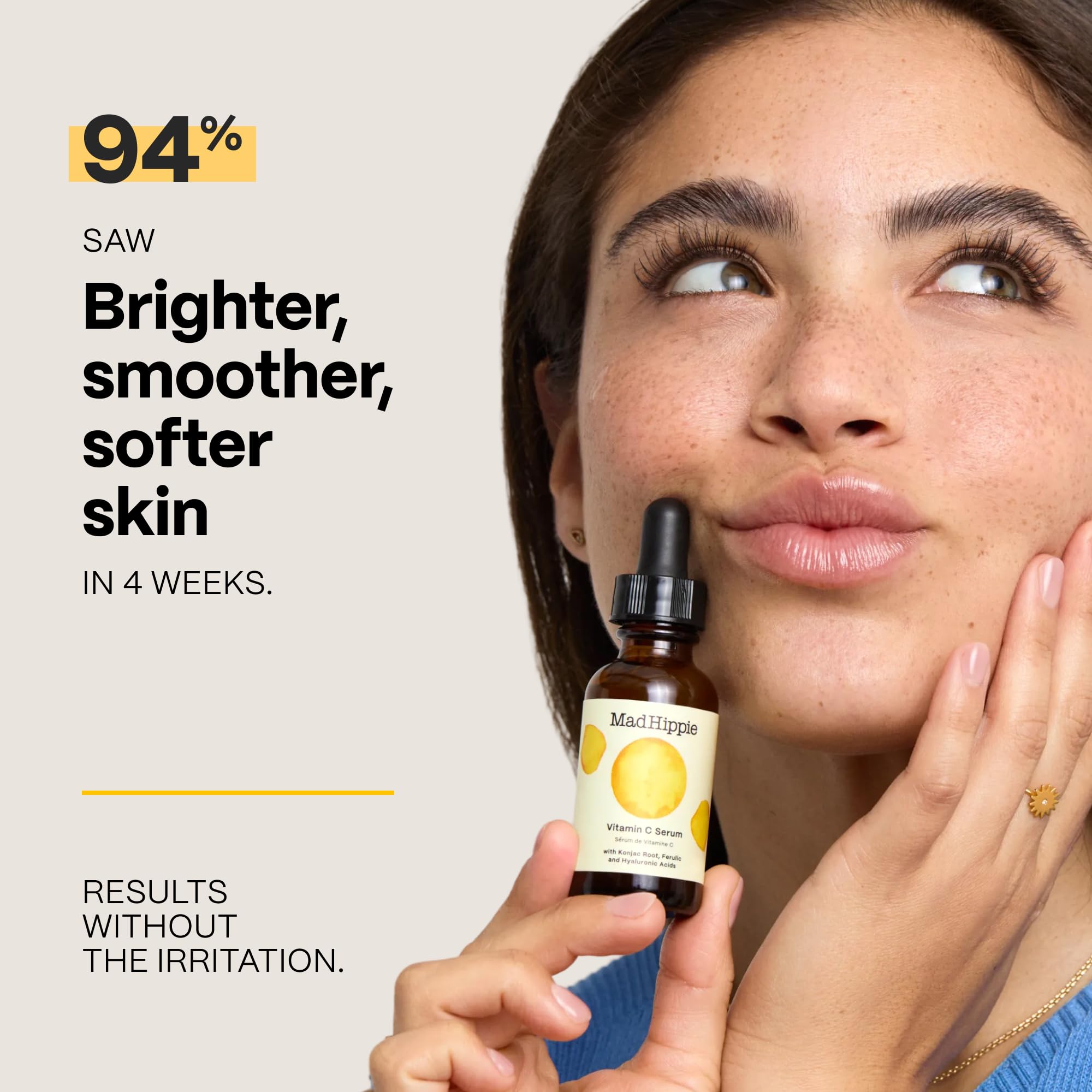 Mad Hippie dropper dispensing serum highlighting precision and easy application