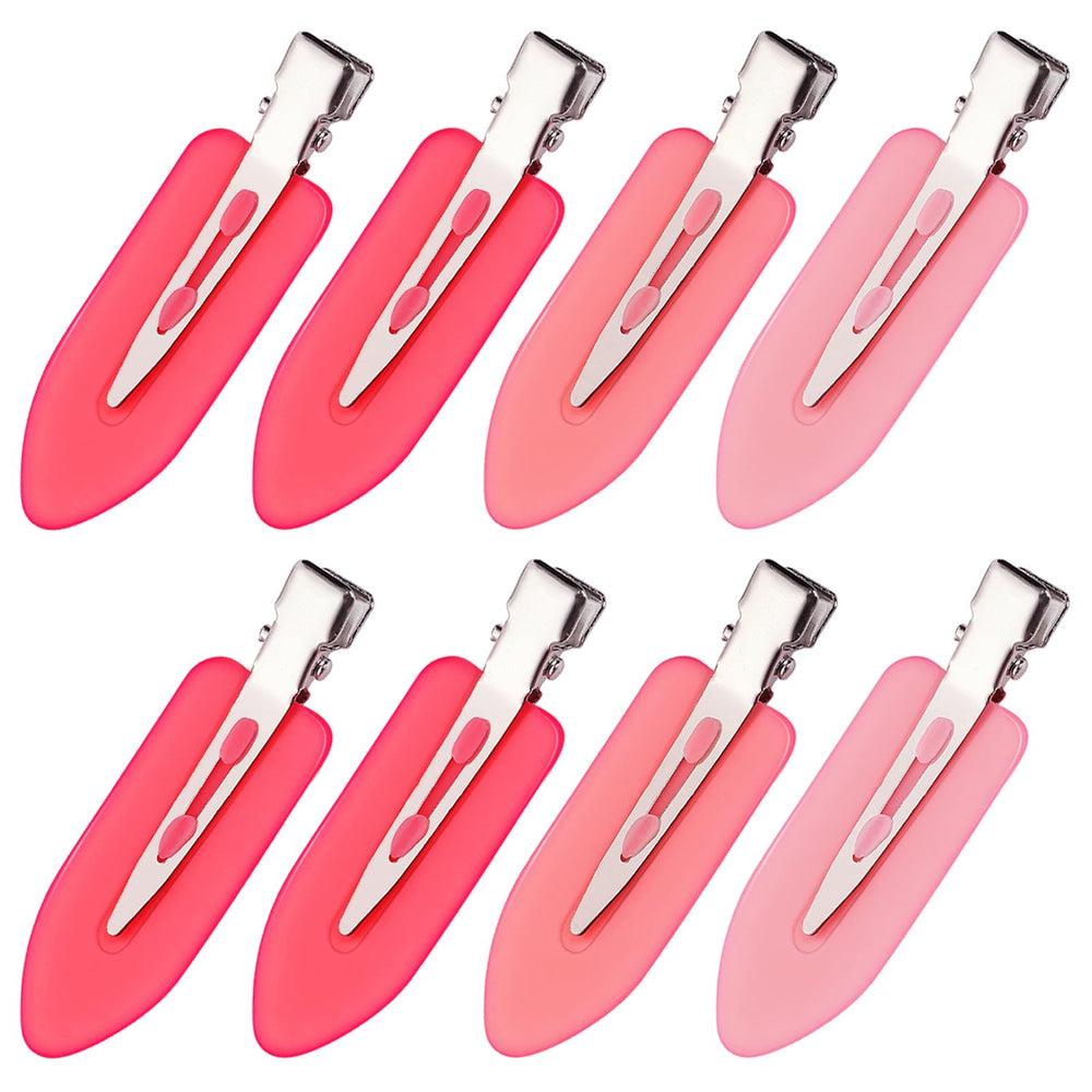 MADHOLLY front view of gradient pink 8-pack clips, convenient styling set