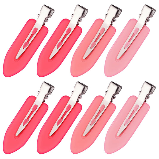 MADHOLLY front view of gradient pink 8-pack clips, convenient styling set