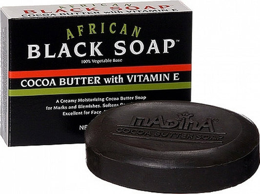 Madina front packaging showing soap bar and travel-friendly benefits