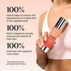 MAËLYS B-GLOSSY before and after display illustrating improved skin texture
