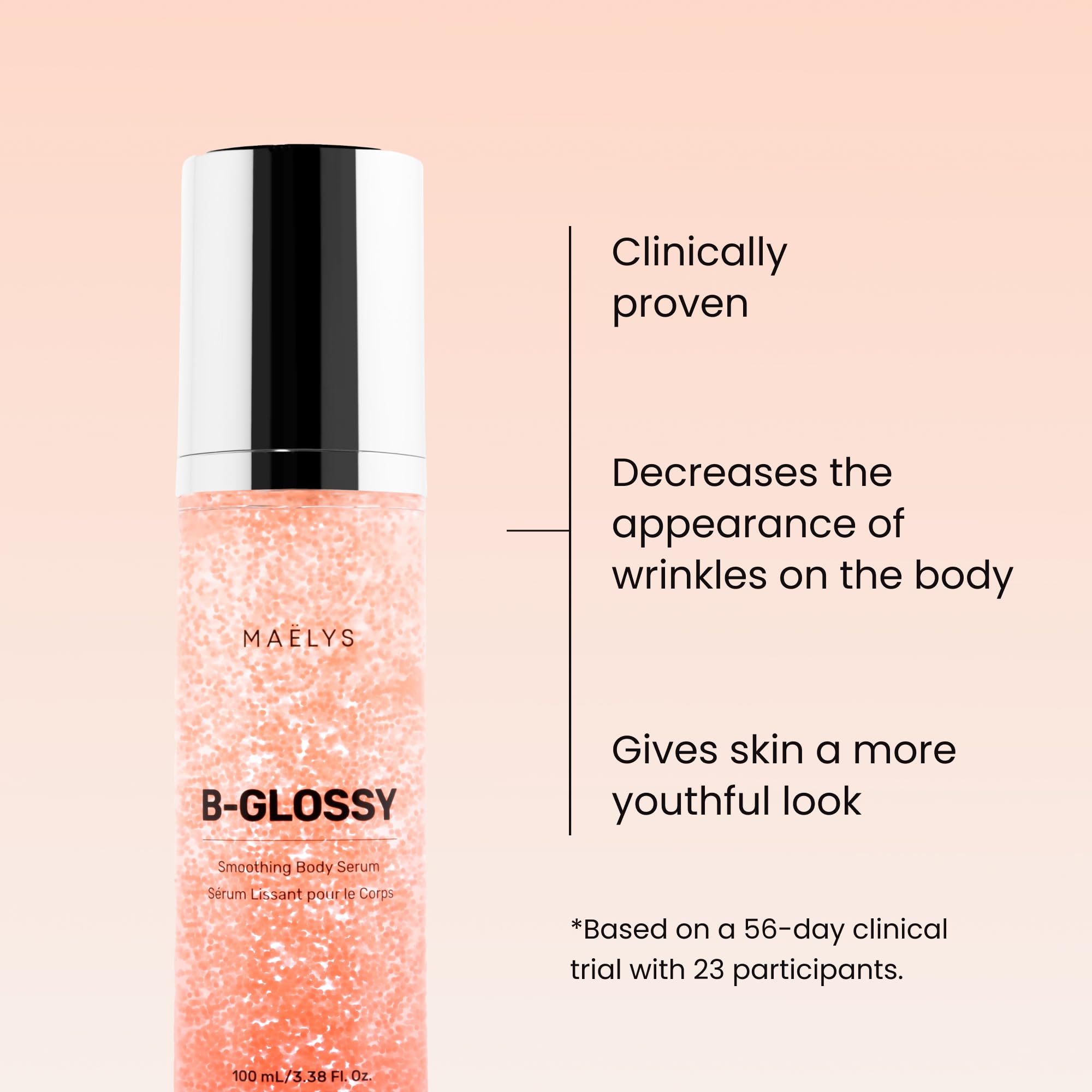 MAËLYS B-GLOSSY pump close-up showing precise dispensing for easy application