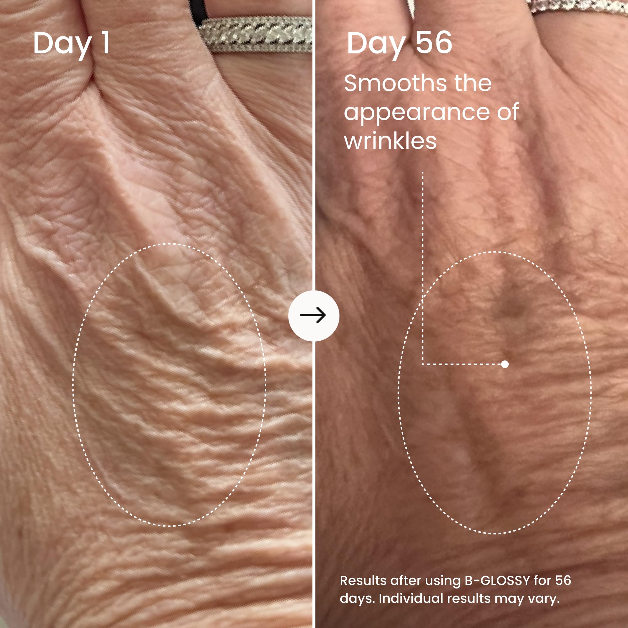 MAËLYS B-GLOSSY serum droplet texture highlighting lightweight hydration