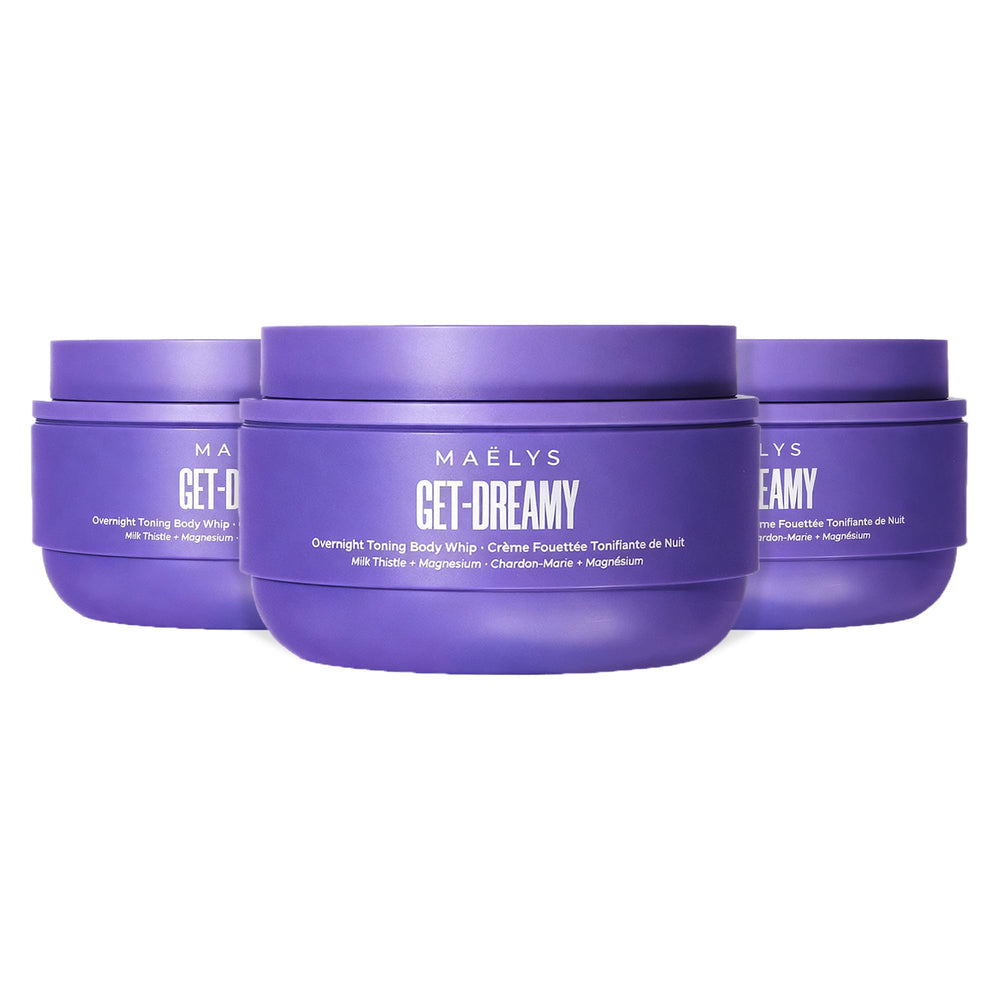 MAËLYS front jar of GET-DREAMY showing packaging and texture benefits