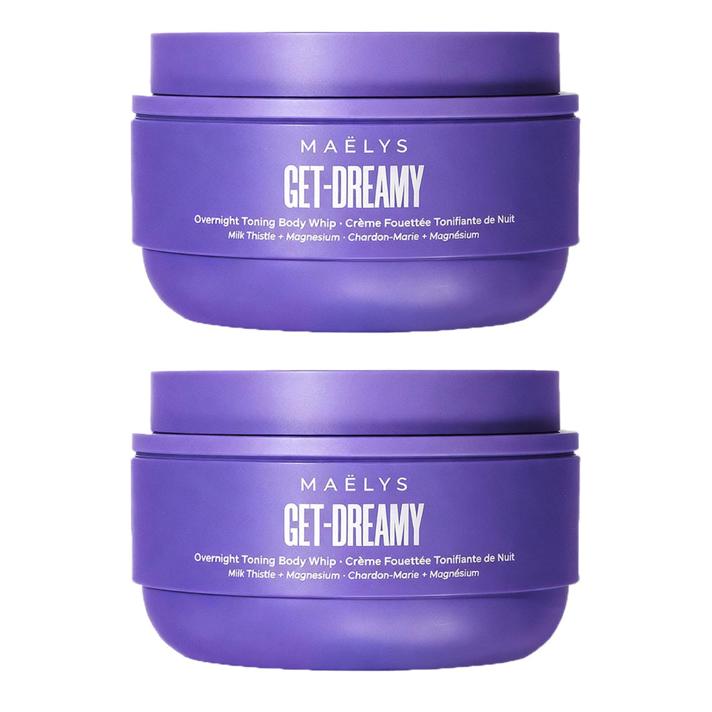 MAËLYS jar front view showing branding and sleek packaging benefit clarity