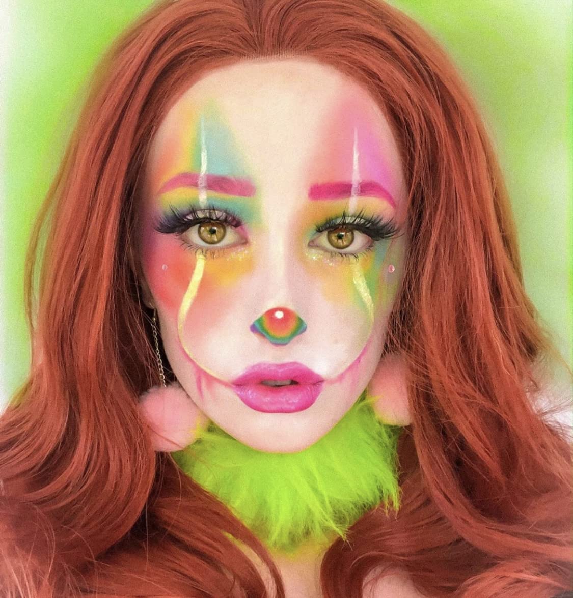 MAEPEOR model in cosplay wearing 09 Wine brows showing dramatic warm-toned makeup cohesion