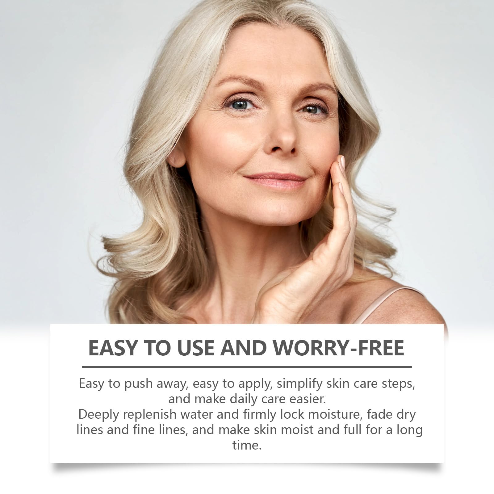 Magec ingredients panel close-up highlighting hydrating, firming actives