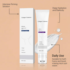 Applying Magec to neck demonstrating lifted, smoother-looking skin