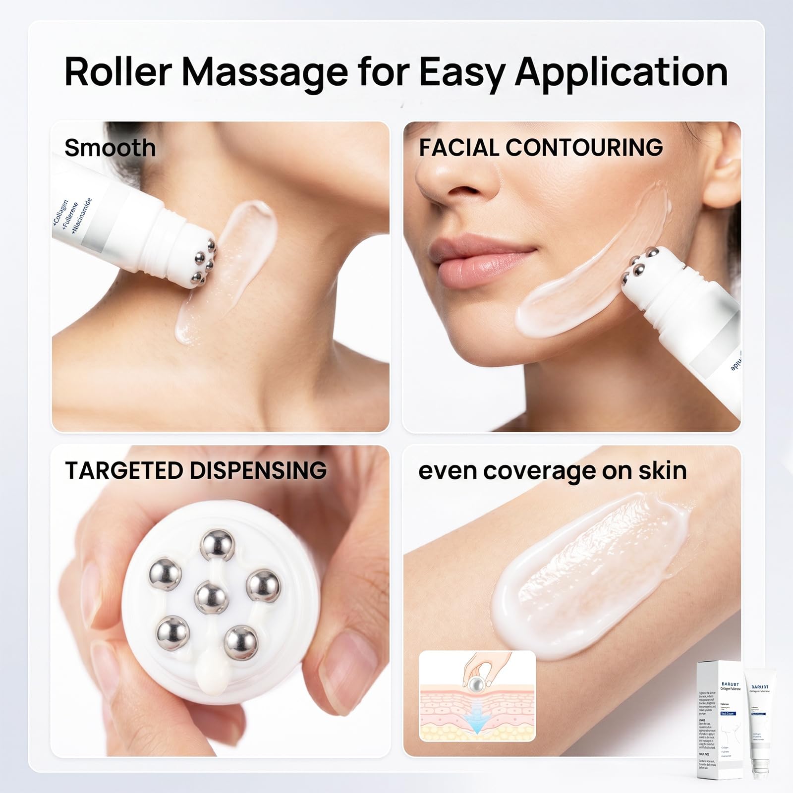 Magec product box label emphasizing active collagen and fullerene support