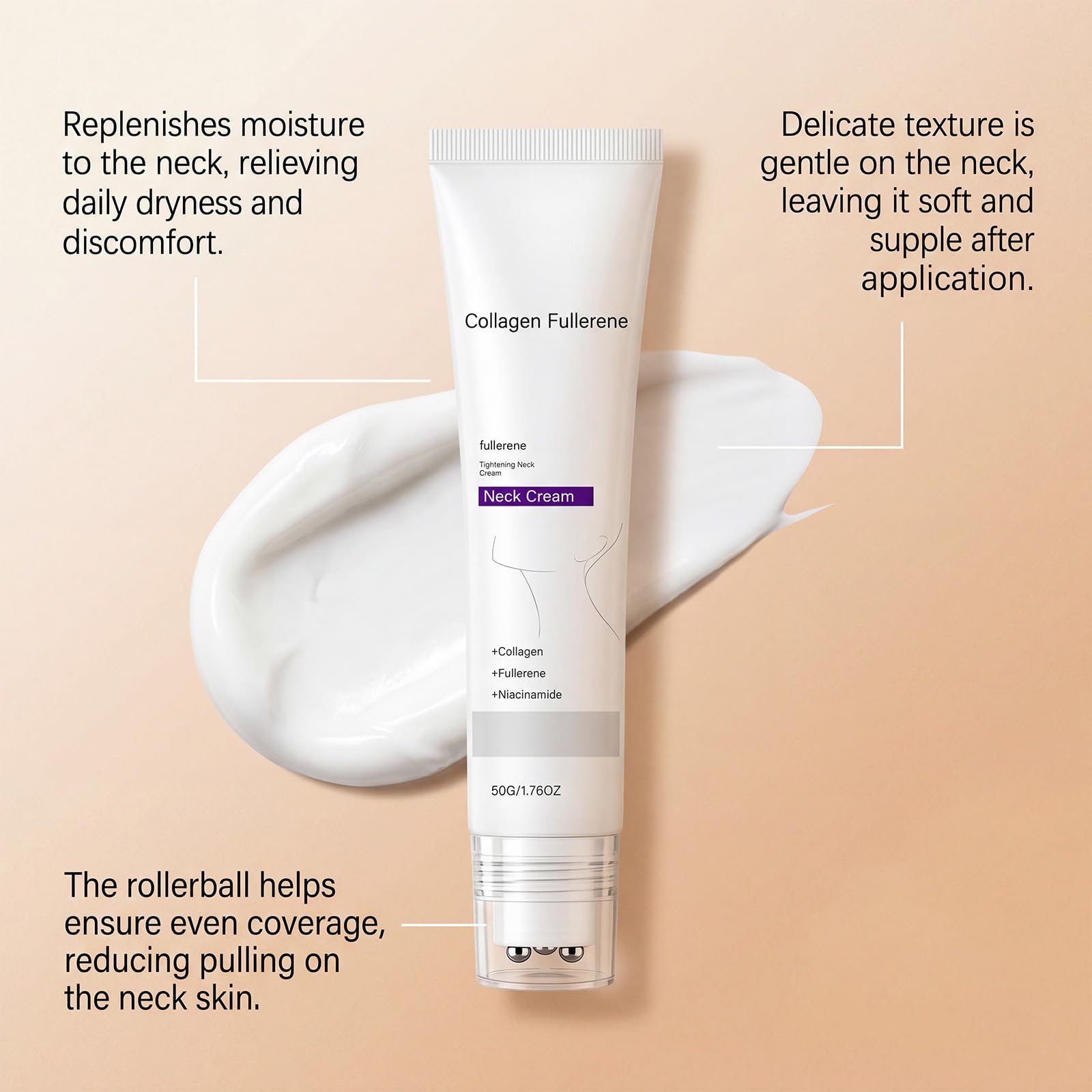 Magec roller applicator close-up for easy massage and better absorption