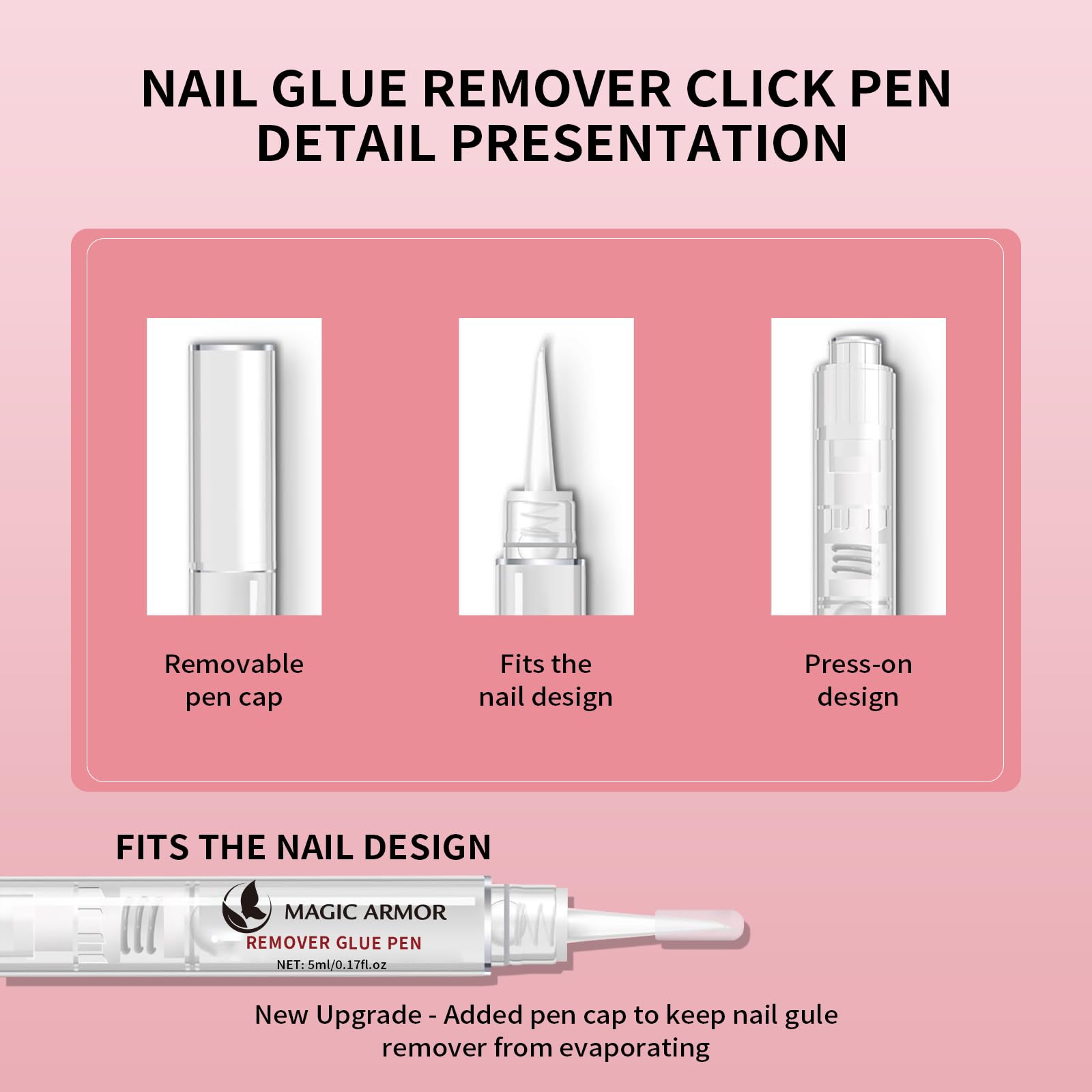 MAGIC ARMOR click removal pen detail for precise drops