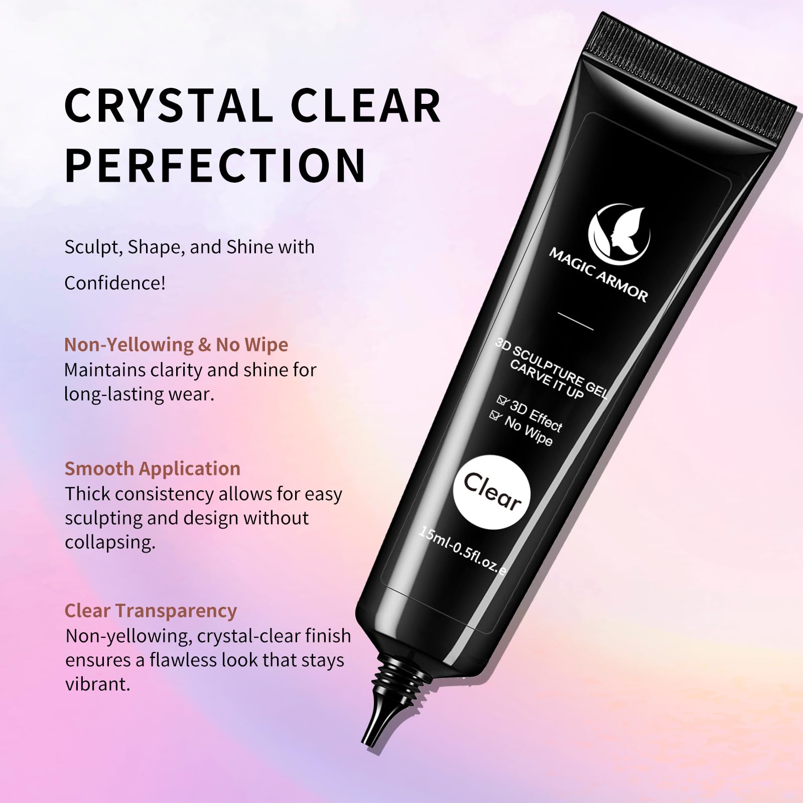 MAGIC ARMOR gel application in use demonstrating easy squeeze control
