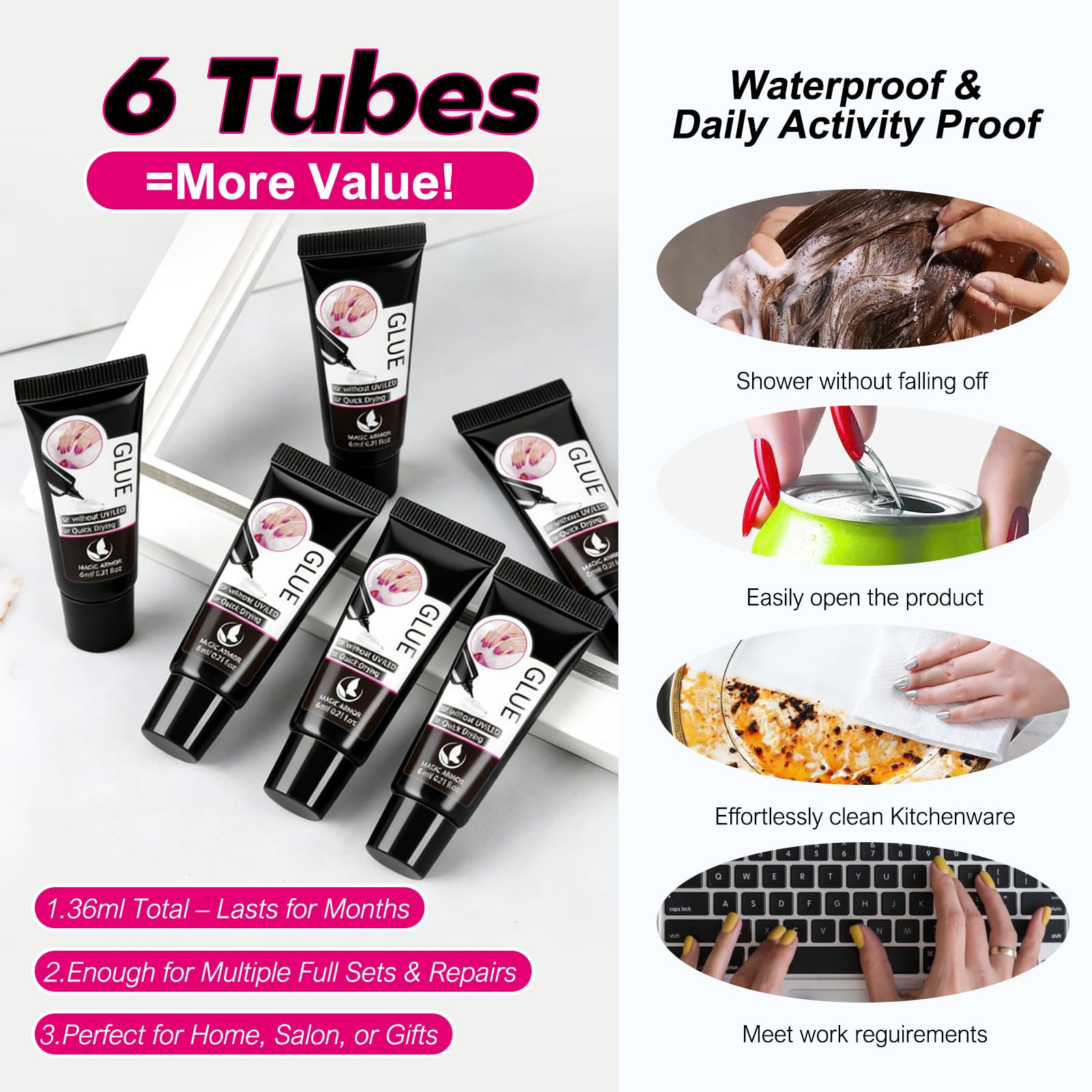 MAGIC ARMOR tube beside coin showing compact travel-friendly size benefit
