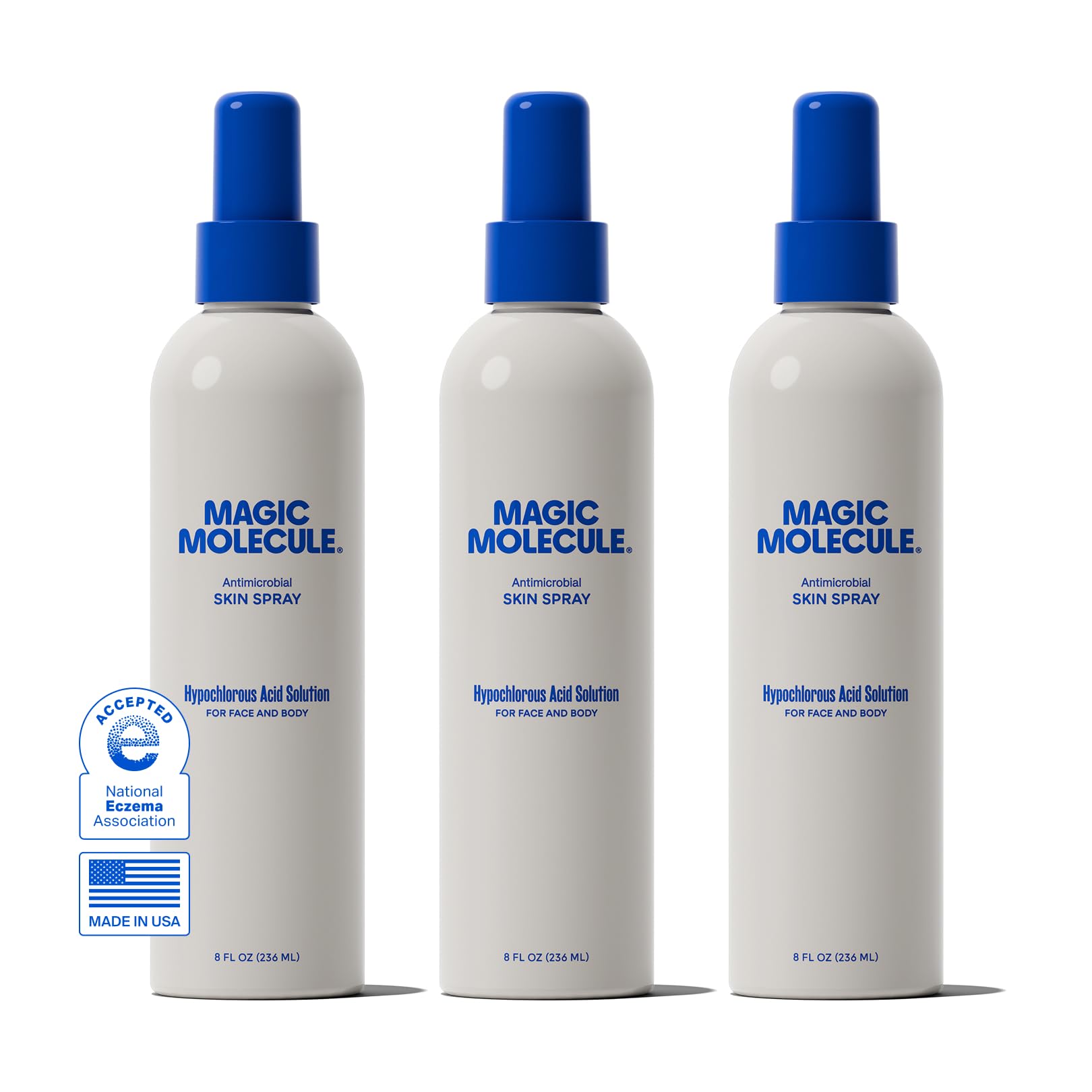 Magic Molecule front packaging spray showing product clarity and portability