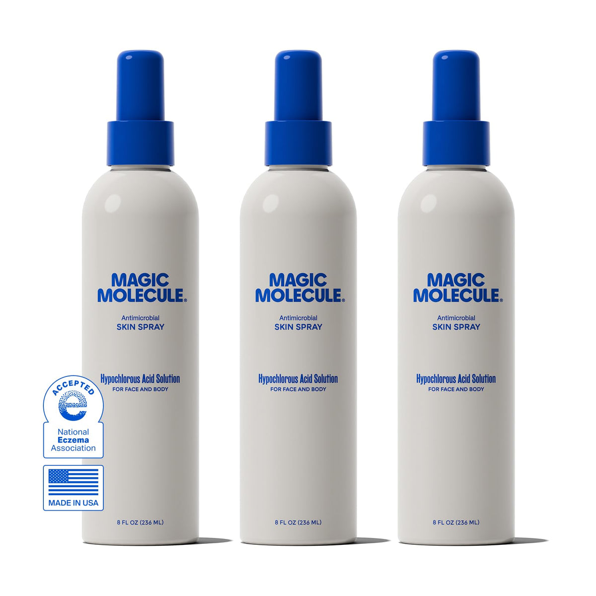 Magic Molecule front packaging spray showing product clarity and portability