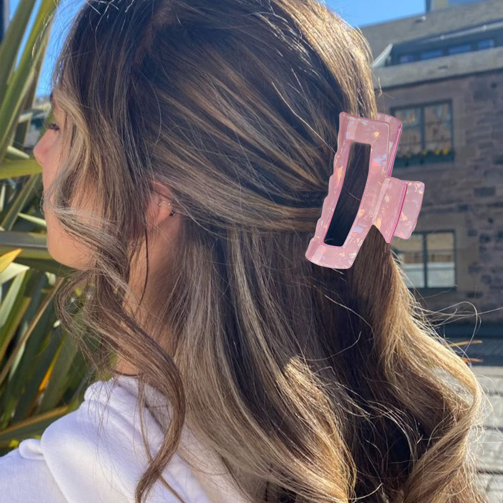 Magicsky clips in use securing a half-up hairstyle for quick styling
