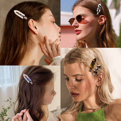 Magicsky clips holding bangs during makeup application keeping hair clear and crease-free