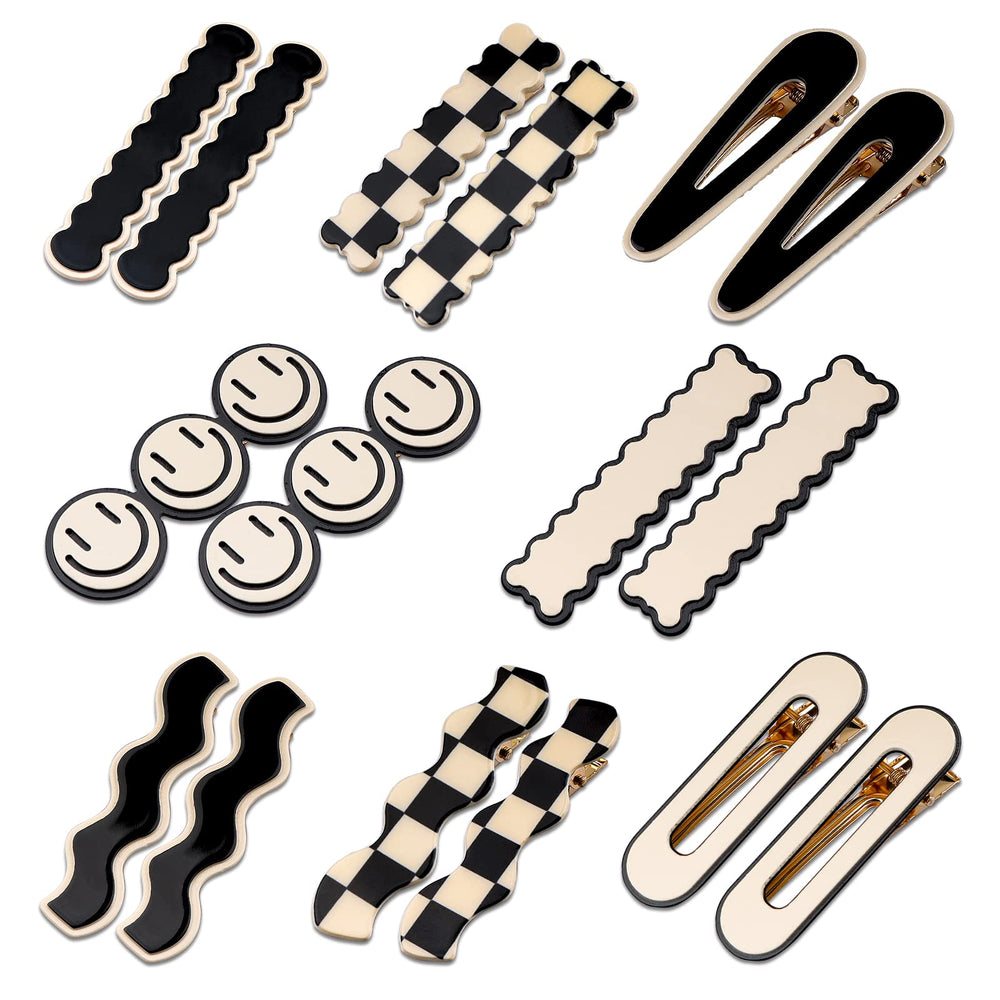 Magicsky front packaging showing 16 black and white clips, clean minimalist benefit